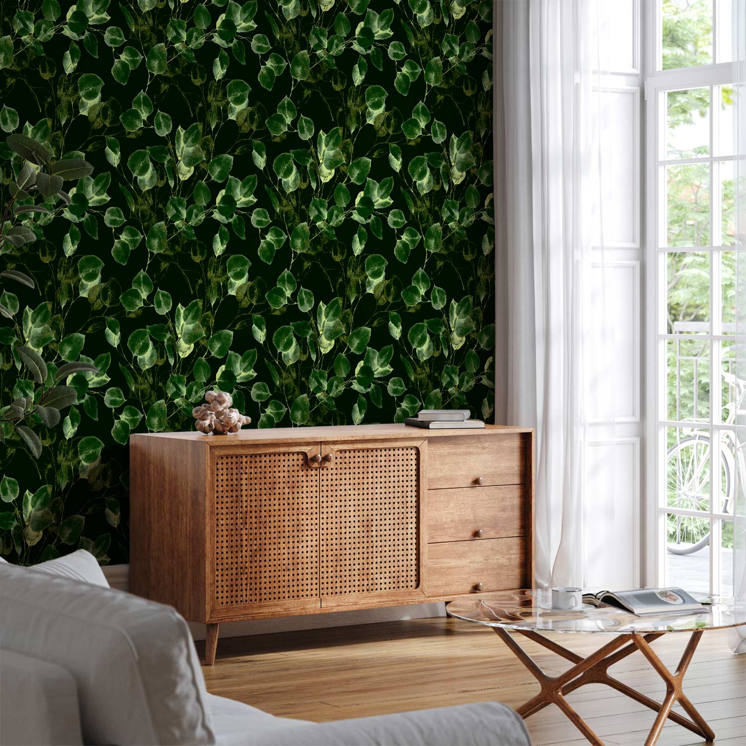 Greenery Leaves Wallpaper for Fresh Interiors