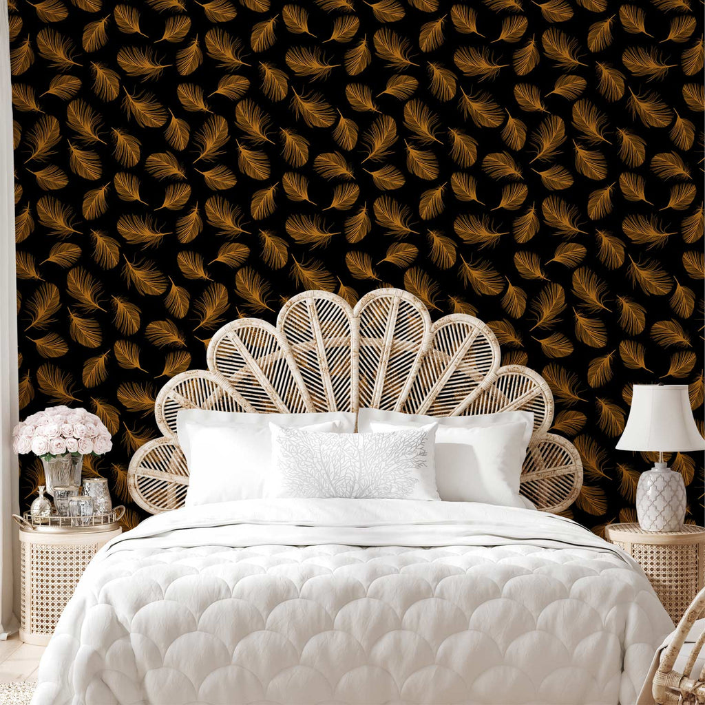 Golden Scatter Pattern Wallpaper