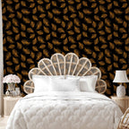 Golden Scatter Pattern Wallpaper