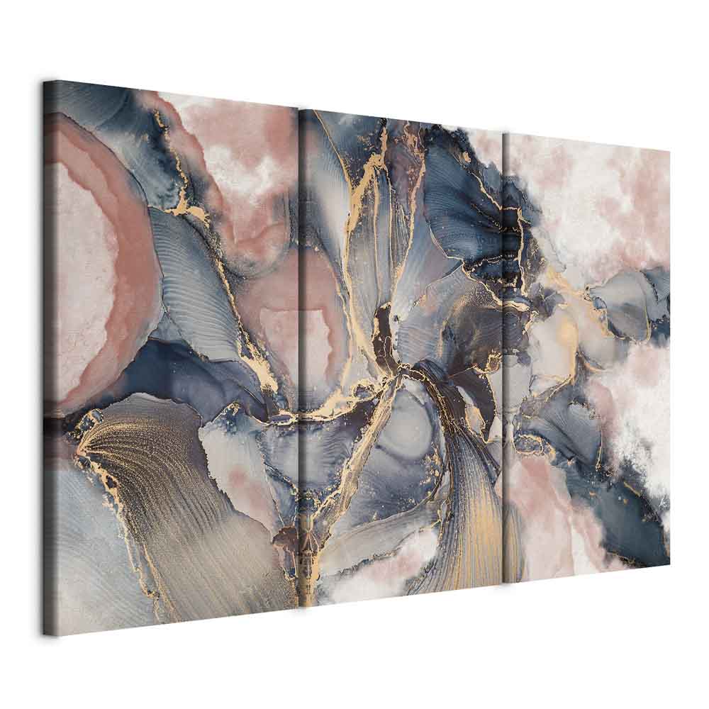 Abstract Multicolor Triptych Canvas Print