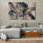 Abstract Multicolor Triptych Canvas Print