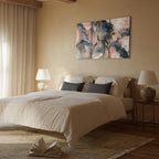 Abstract Multicolor Triptych Canvas Print