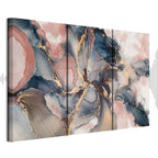 Abstract Multicolor Triptych Canvas Print