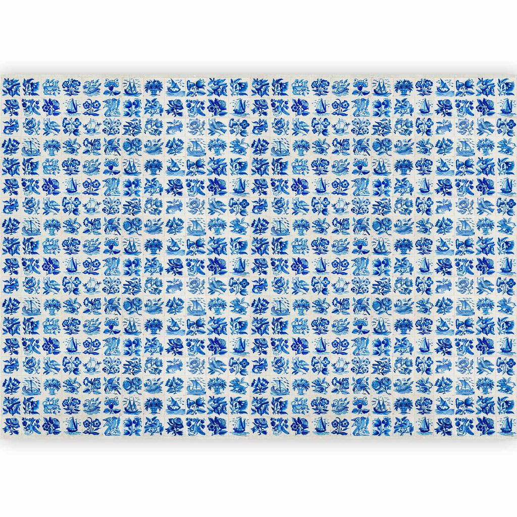 Portuguese Azulejos Tile Pattern Traditional Wall Mural