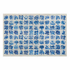 Portuguese Azulejos Tile Pattern Blue Poster
