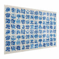 Portuguese Azulejos Tile Pattern Blue Poster