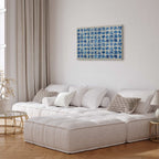 Portuguese Azulejos Tile Pattern Traditional Canvas Print