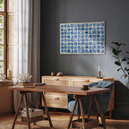 Portuguese Azulejos Tile Pattern Traditional Canvas Print