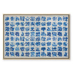 Portuguese Azulejos Tile Pattern Traditional Canvas Print
