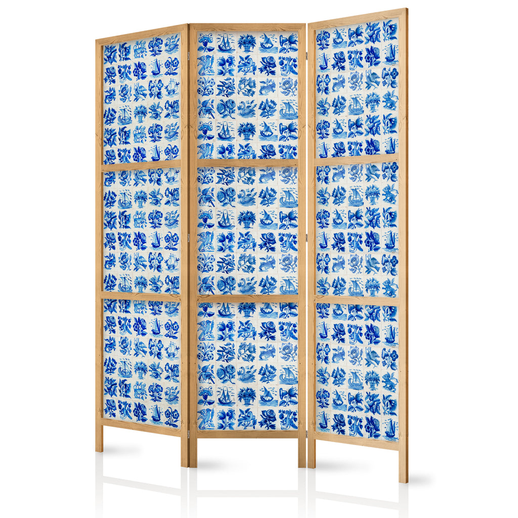 Japanese Room Divider with Ceramic Tiles Azulejos