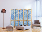 Japanese Room Divider - Abstract 5-Panel