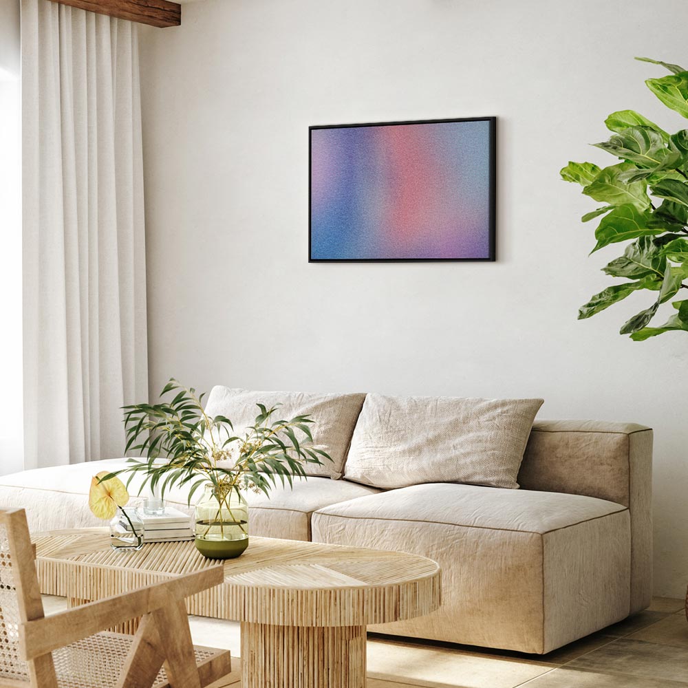 Canvas Print Rainbow Gradient Delicate Multicolor