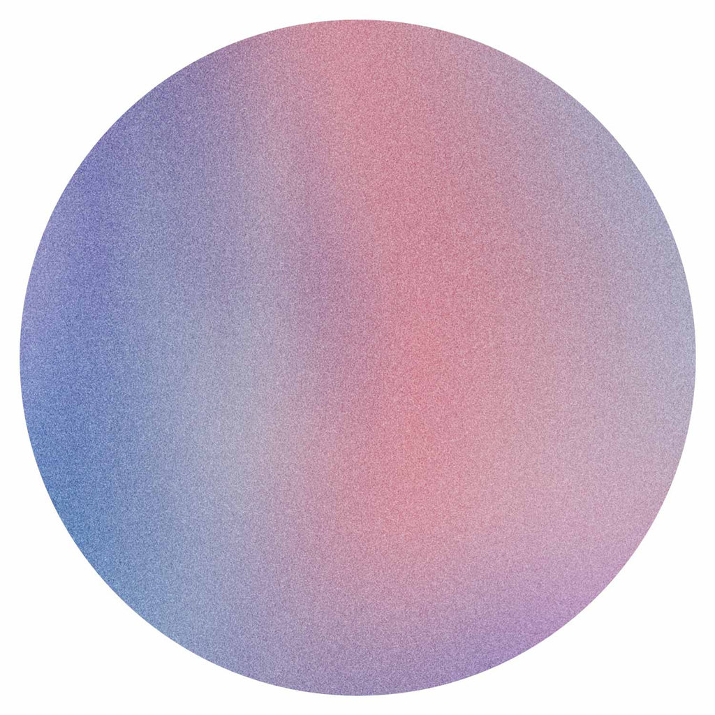 Rainbow Gradient Mist Abstract Round Wall Mural