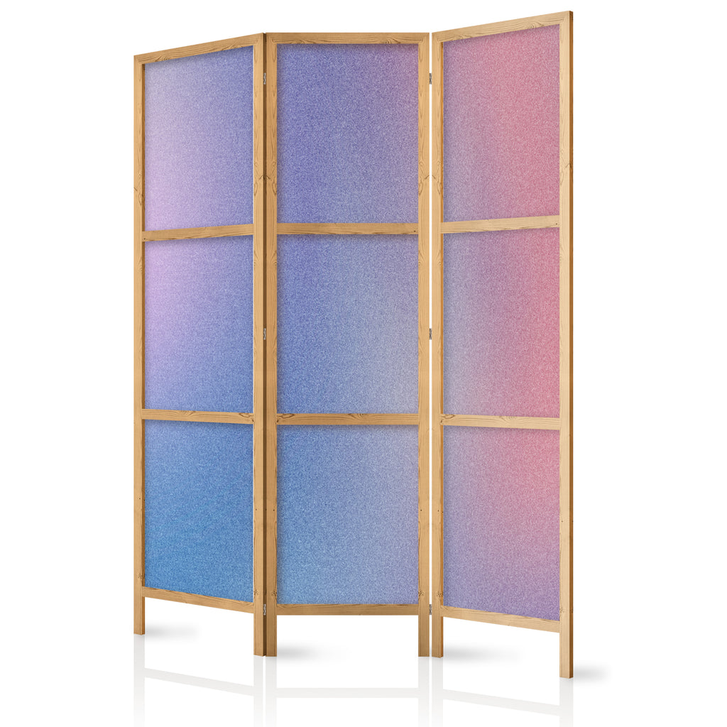 Japanese Room Divider Rainbow Gradient 3-Panel
