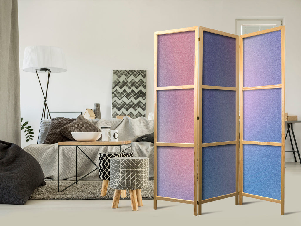 Japanese Room Divider Rainbow Gradient 3-Panel