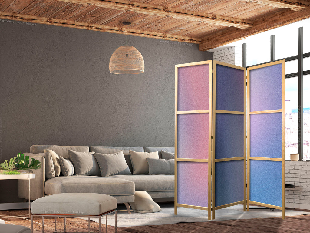 Japanese Room Divider Rainbow Gradient 3-Panel