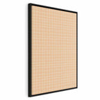 Canvas Print - Waving Lines in Creamy Grid