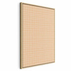Canvas Print - Waving Lines in Creamy Grid