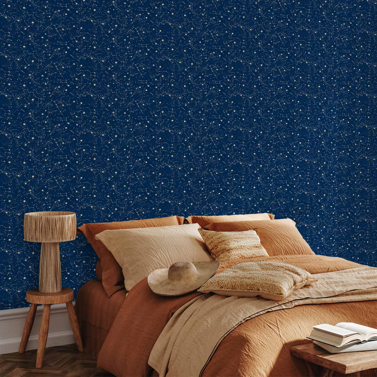 Star Constellation Pattern Dark Wallpaper