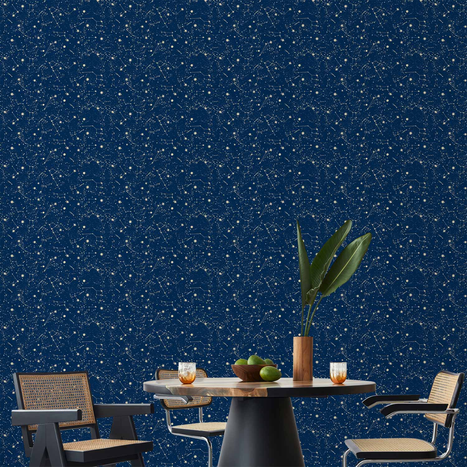 Star Constellation Pattern Dark Wallpaper