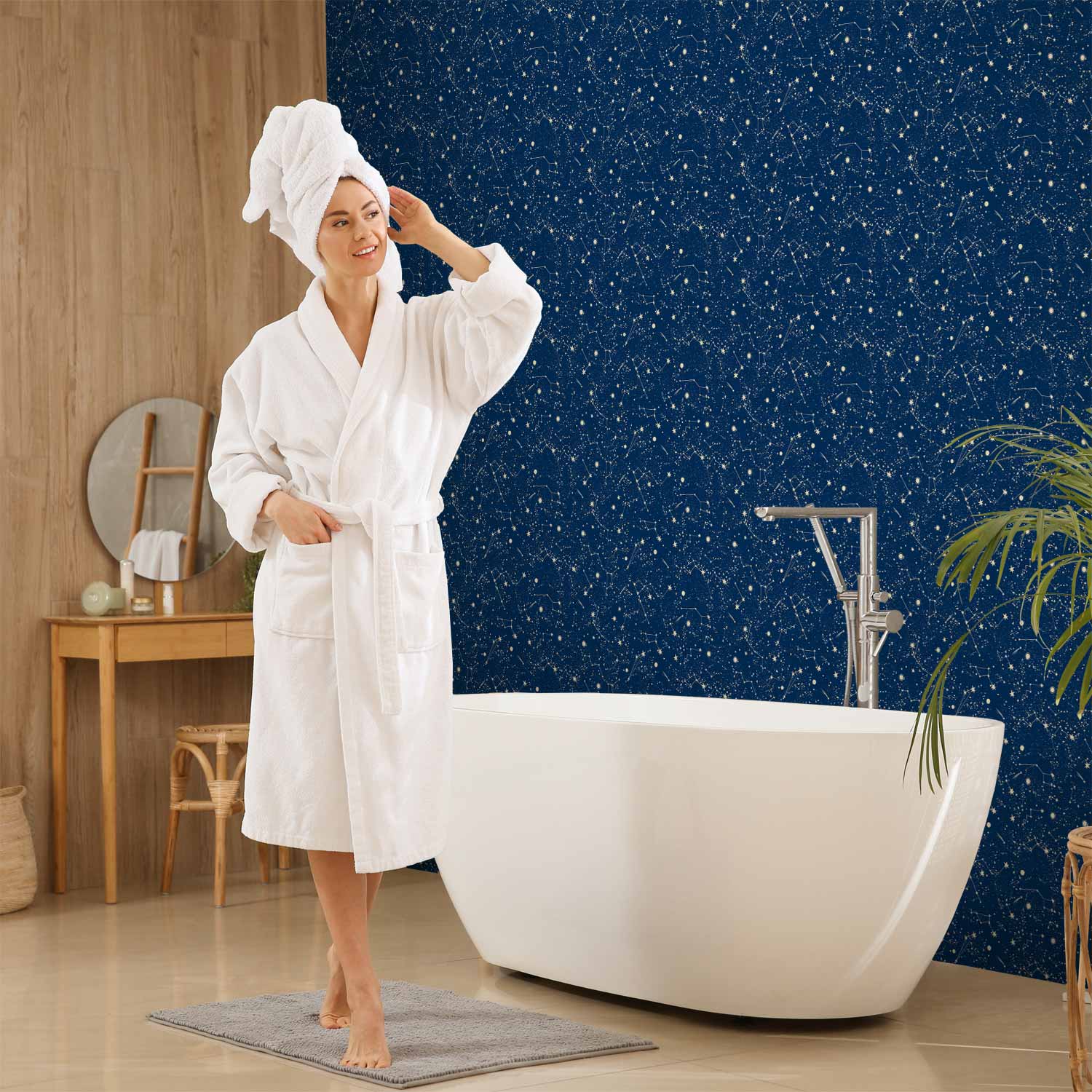 Star Constellation Pattern Dark Wallpaper