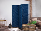 Room Divider with Stars and Constellations on Dark Background