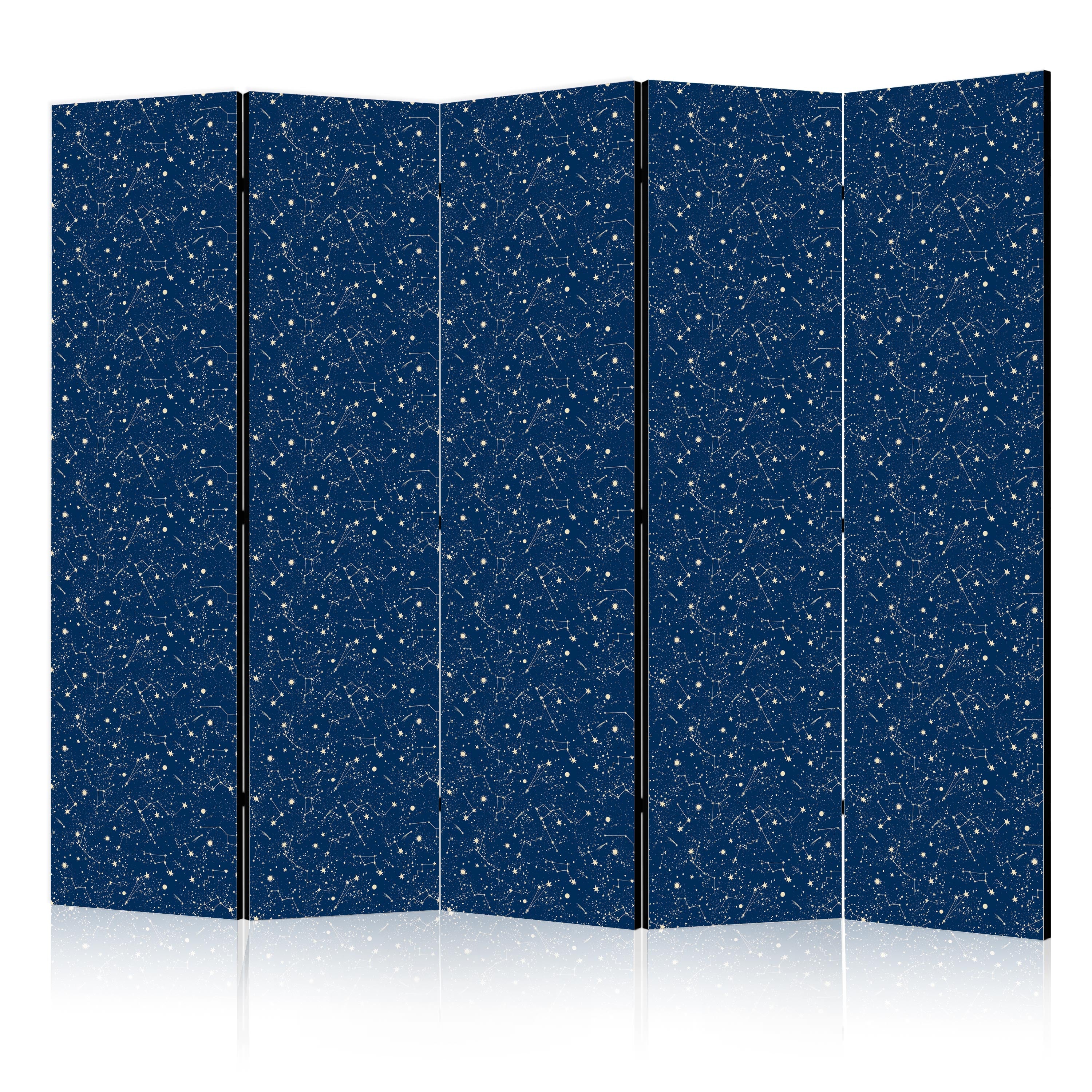 Room Divider - Cosmic Stars and Constellations Pattern
