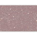 Wandbild mit Sternbildern des Nachthimmels in Pastelltönen