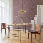 Pastel Night Sky Constellations Wall Mural