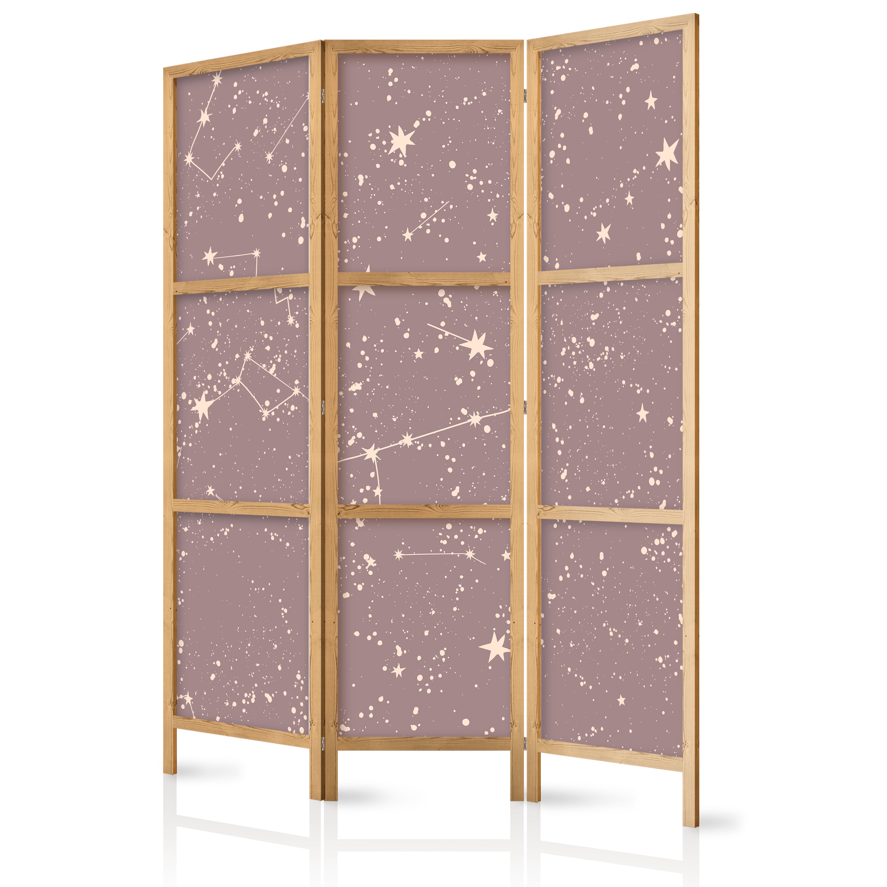 Japanese Room Divider Night Sky in Pastel