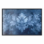 Blue Baroque Ornament Cool Shades Poster