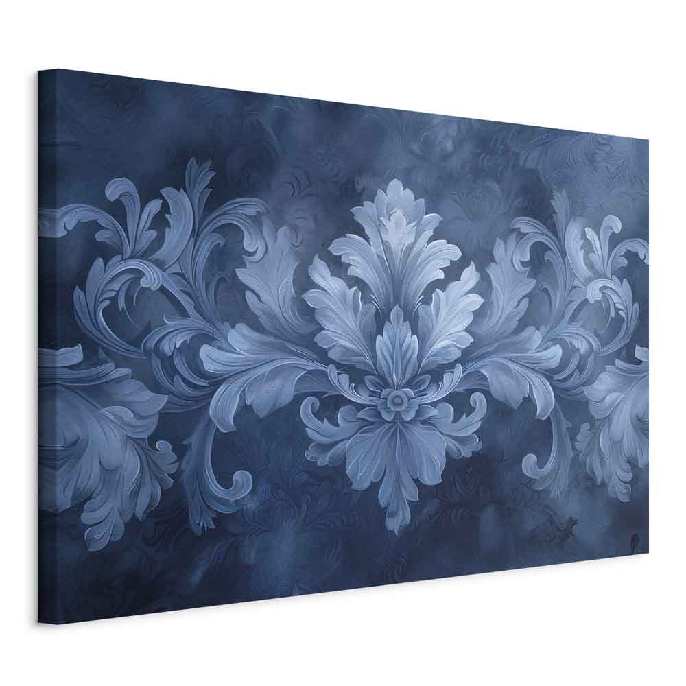 Canvas Print Ornament in Blue and Cool Colors