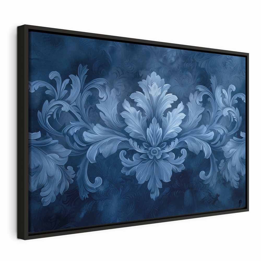 Canvas Print Ornament in Blue and Cool Colors