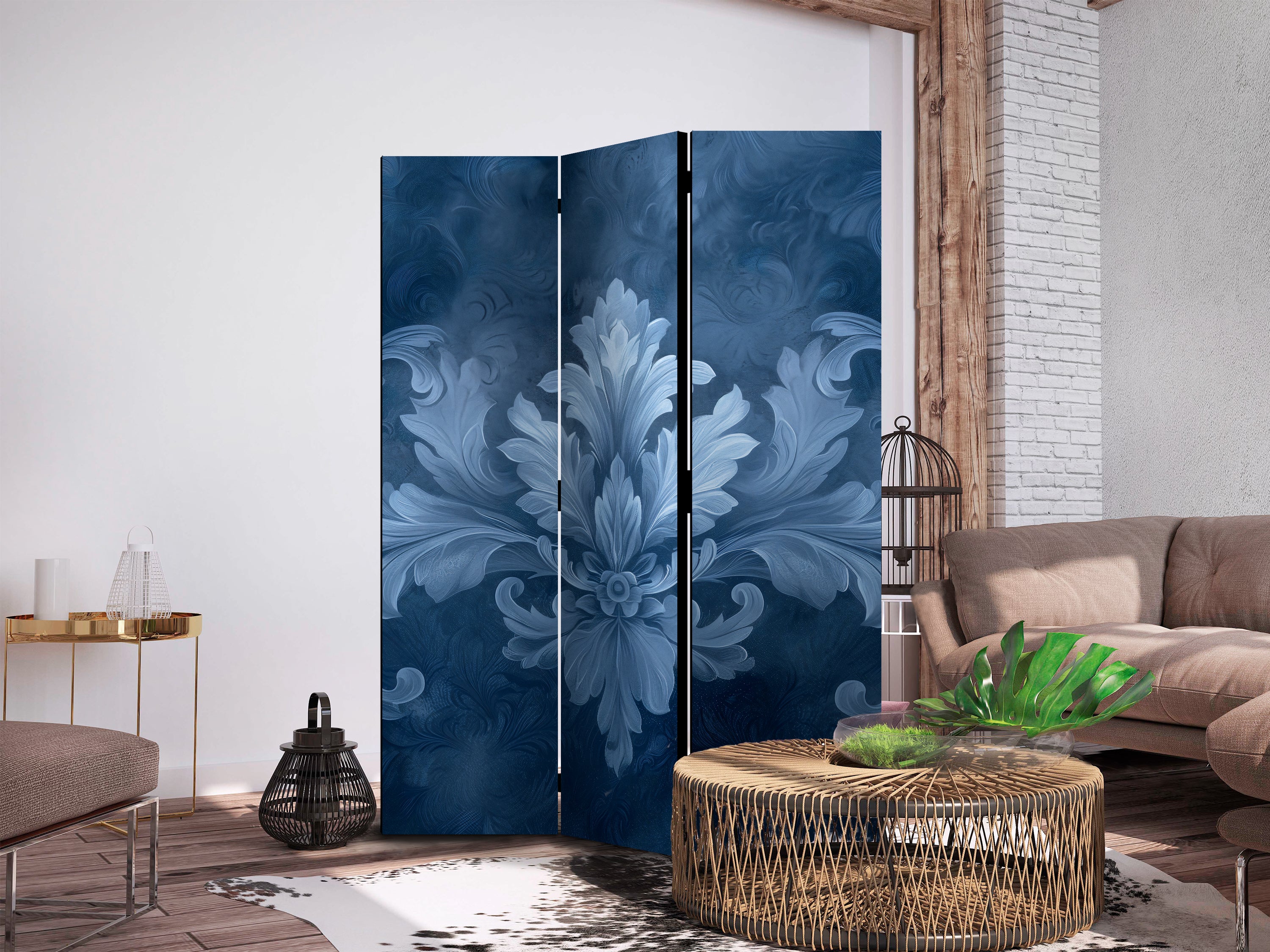 Room Divider Ornament in Blue and Cool Colors
