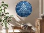 Round Canvas Print: Retro Ornament