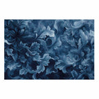Dark Blue Baroque Ornament Abstract Poster