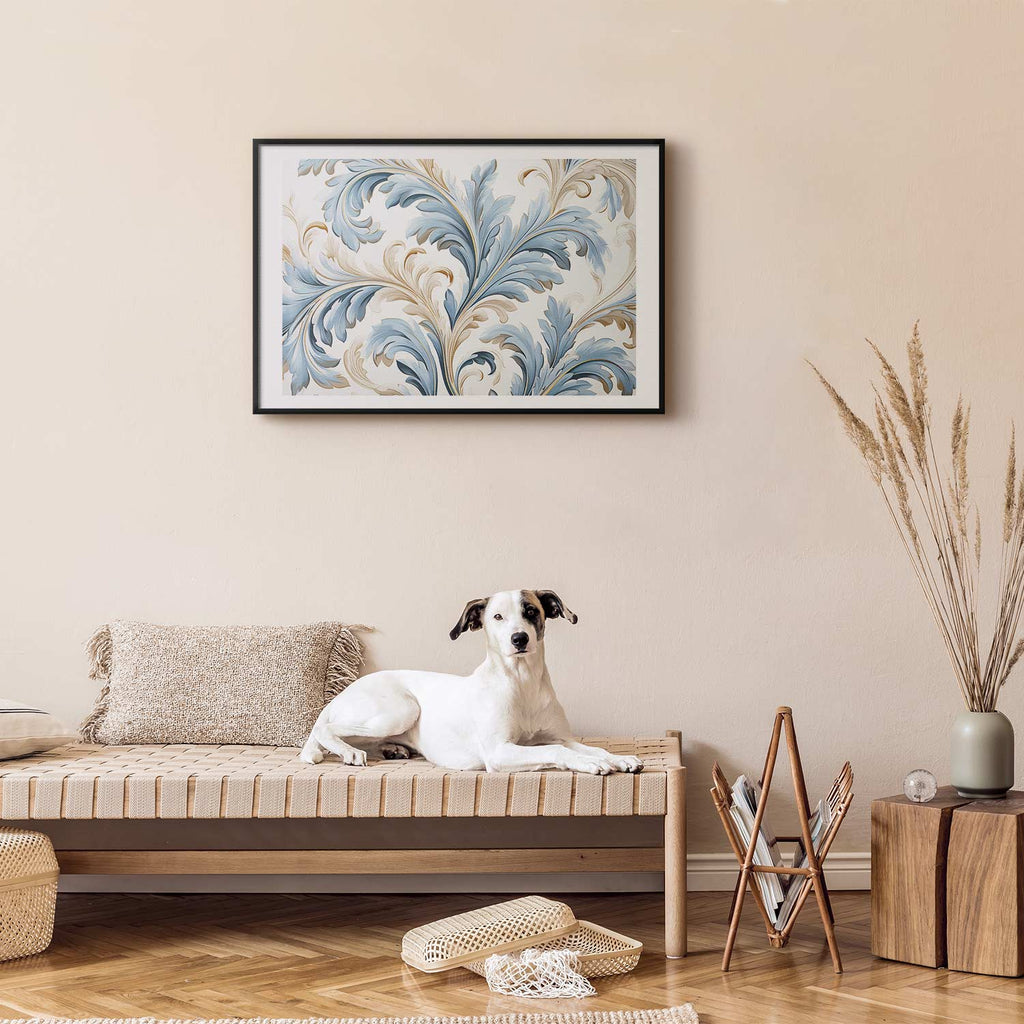 Light Baroque Vine Ornament Poster