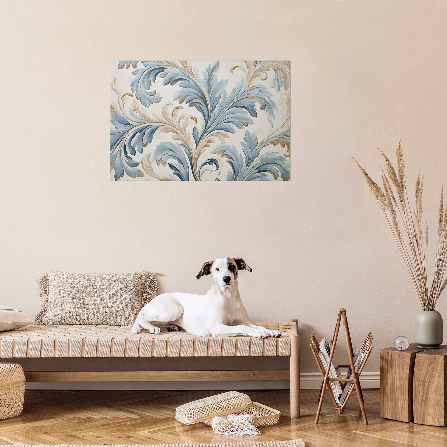 Light Baroque Vine Ornament Poster