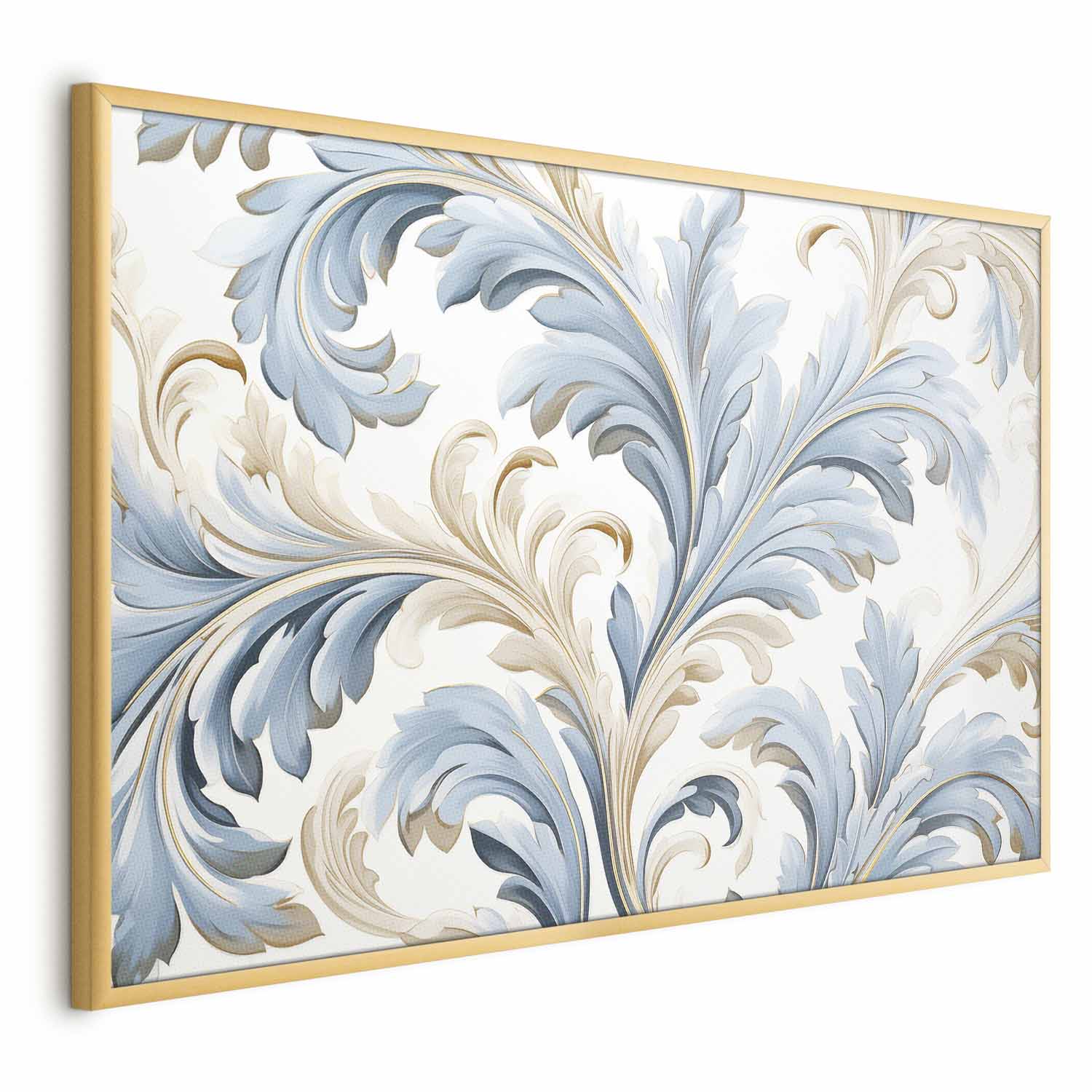 Light Baroque Vine Ornament Poster