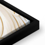 Canvas Print Baroque Ornaments in Light Cream-Blue Hues