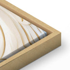 Canvas Print Baroque Ornaments in Light Cream-Blue Hues