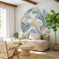 Bright Baroque Vine Round Wall Mural