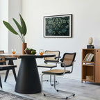 Victorian Dark Green Leaves Poster