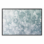 Muted Turquoise Baroque Floral Pattern Poster