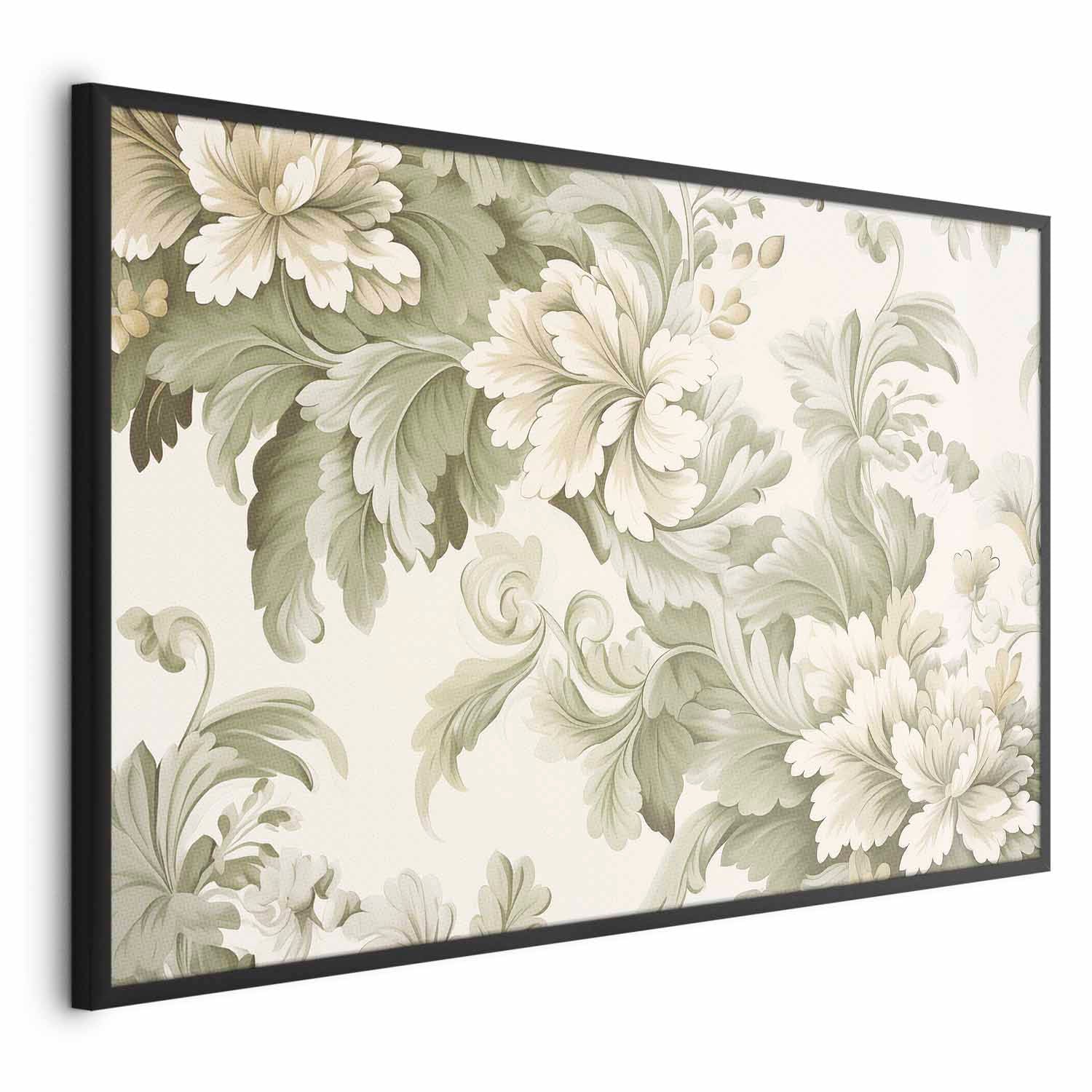 Vintage Light Color Floral Poster