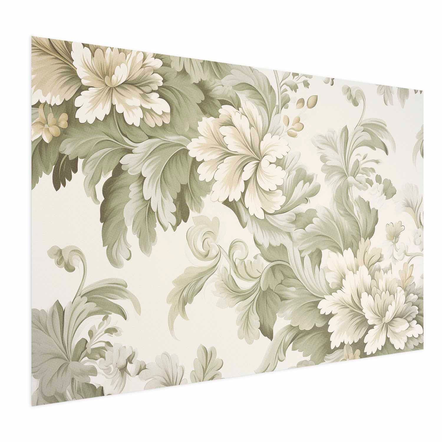 Vintage Light Color Floral Poster