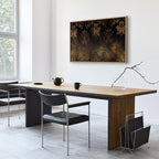 Canvas Print Baroque Ornaments Patinated Gold Brown