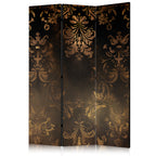 Room Divider with Baroque Ornaments in Patinated Gold and Bronze - Retro Motif