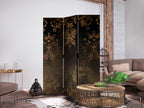Room Divider with Baroque Ornaments in Patinated Gold and Bronze - Retro Motif