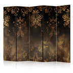 Room Divider - Floral Baroque Gold & Bronze